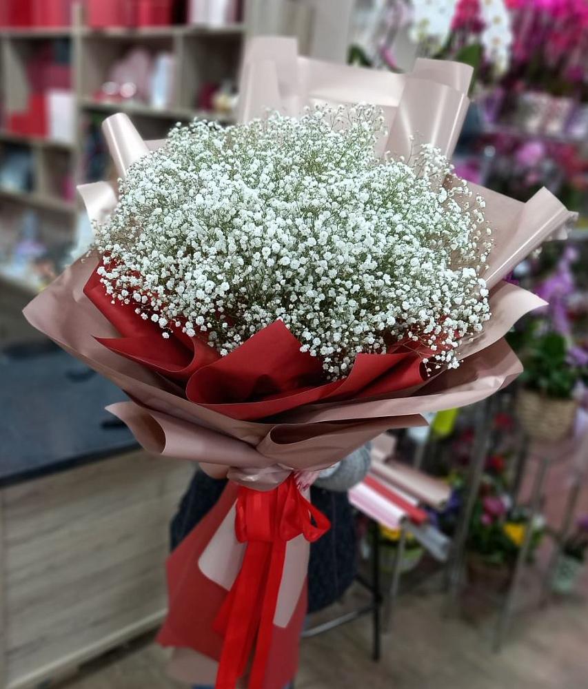 Букет Белые хлопья в Заволжске Букет цветов из: Гипсофила в Заволжске