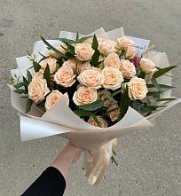 Букет Кремовые розы Латте в Заволжске