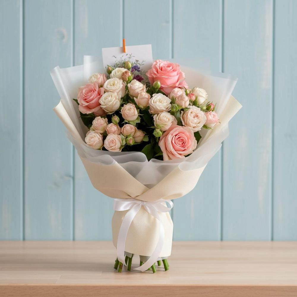 Букет цветов из: Розы в Заволжске