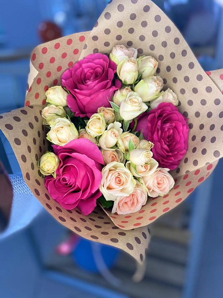 Букет цветов из: Розы в Заволжске