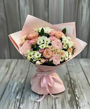 Букет цветов из:  Гвоздики, Розы и Хризантемы в Заволжске