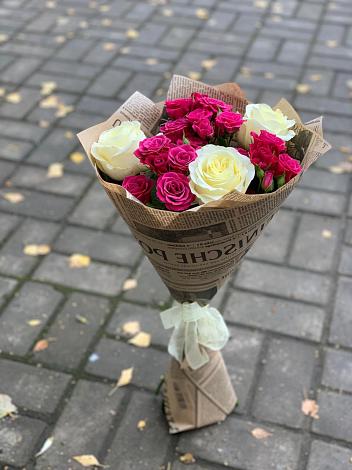 Букет цветов из: Розы в Заволжске