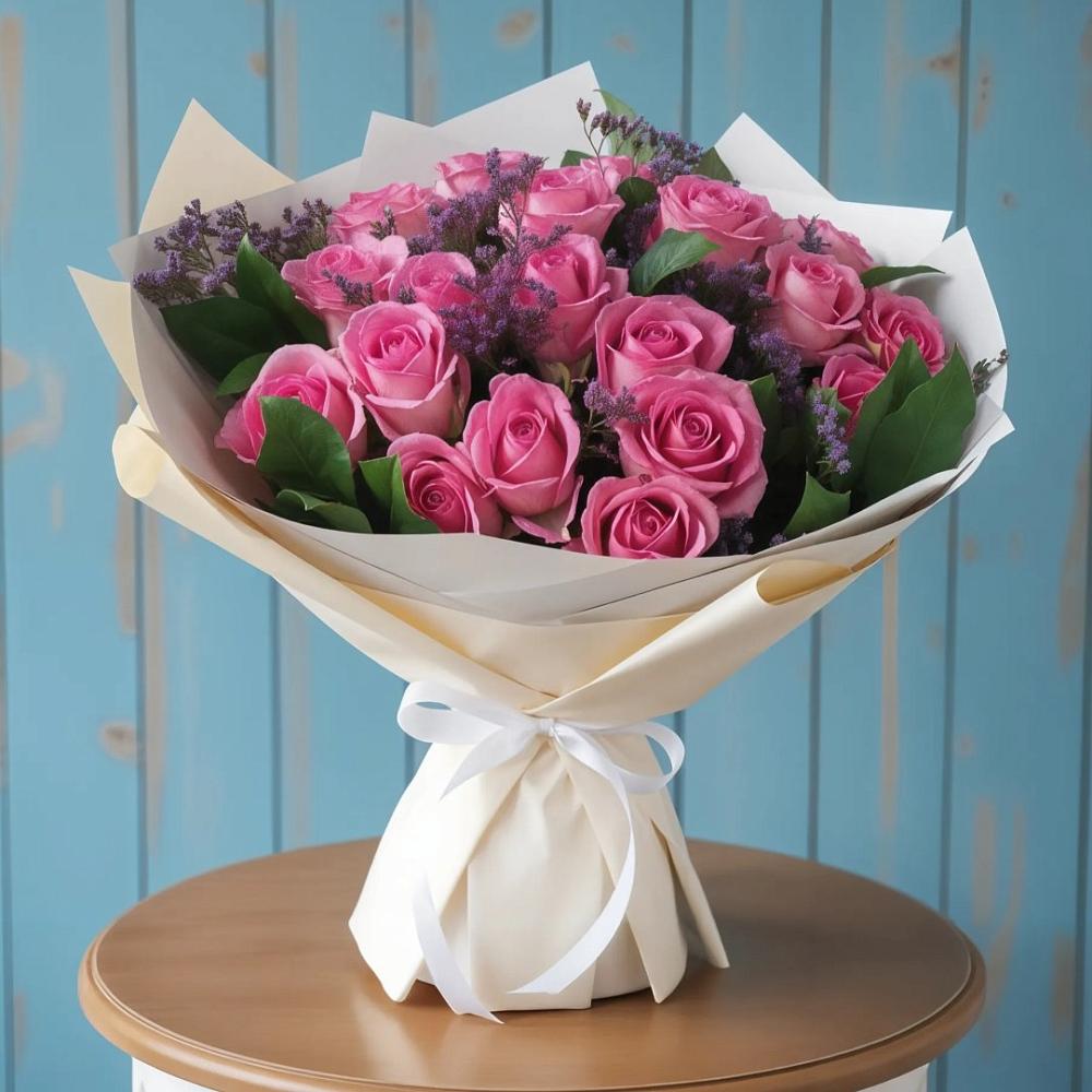 Букет цветов из: Розы в Заволжске